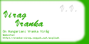virag vranka business card